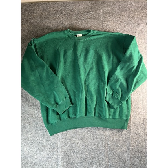 Athletic Department Men Blank Green Sweatshirt  Size M - Picture 1 of 6